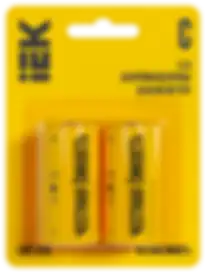 Батарейка щелочная Alkaline LR14/C (2шт/блистер) IEK Батарейка щелочная Alkaline LR14/C (2шт/блистер) IEK