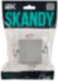 SKANDY Заглушка с суппортом SK-C01S серебряный IEK SKANDY Заглушка с суппортом SK-C01S серебряный IEK