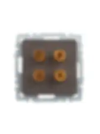 BRITE Аудиорозетка 4-местная РА10-БрТБ темная бронза IEK BRITE Аудиорозетка 4-местная РА10-БрТБ темная бронза IEK
