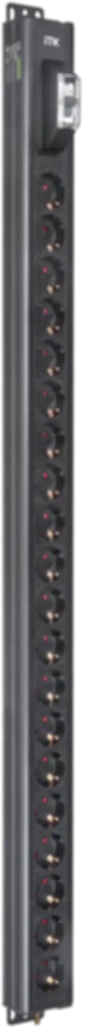 ITK BASE PDU вертикальный PV0101 25U 1 фаза 16А 20 розеток SCHUKO (немецкий стандарт) без кабеля с входным разъемом C20