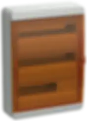 TEKFOR Корпус пластиковый КМПн-54 IP65 оранжевая прозрачная дверь IEK